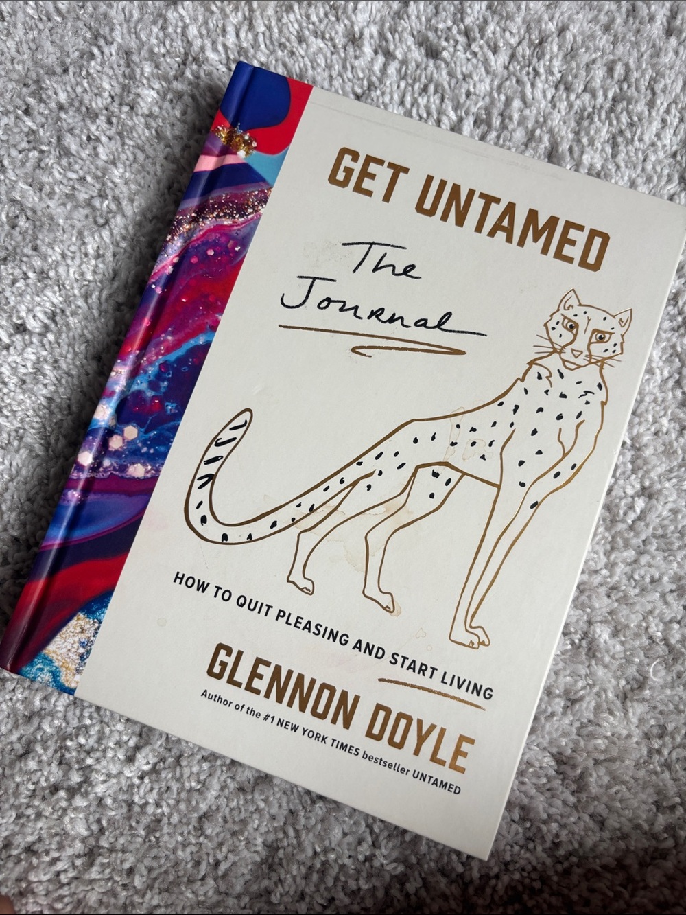 Get Untamed The Journal - White & Multicolor Hardcover Journal by